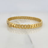 Cuban Links Bracelet Infinito 12g / 7 1/2 in / 6.5mm Yellow Gold 18K
