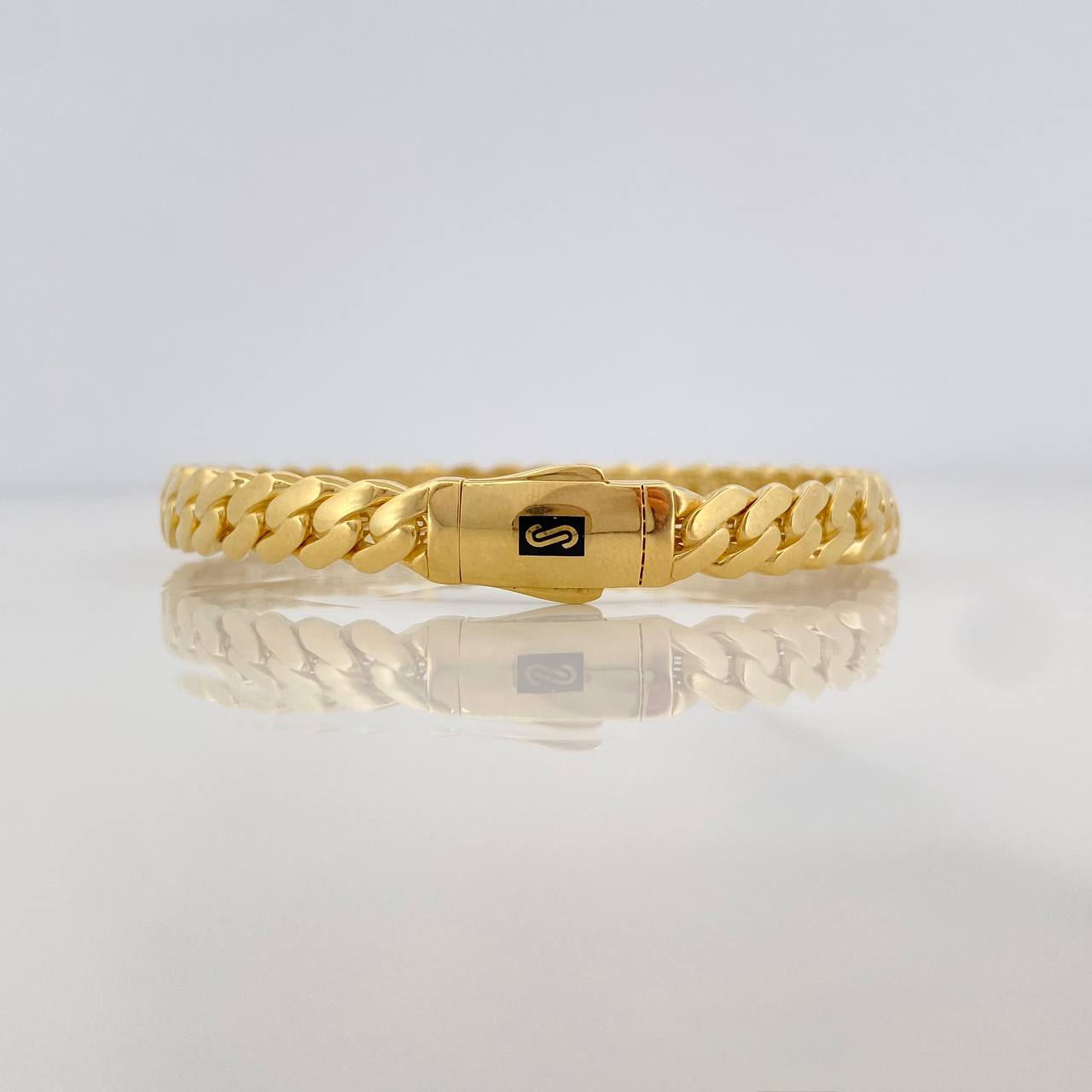 Cuban Links Bracelet Infinito 12g / 7 1/2 in / 6.5mm Yellow Gold 18K
