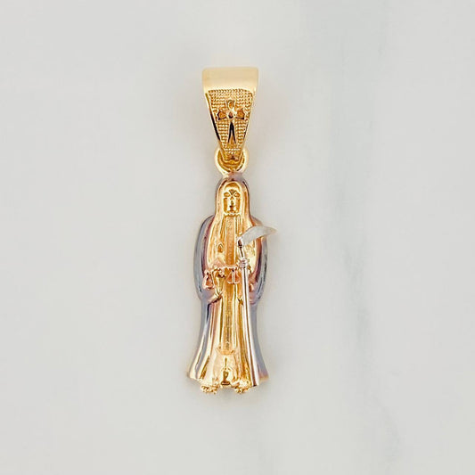 Dije Santa Muerte 2.65g / 1 1/4 in Tres Oros 18K