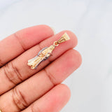 Dije Santa Muerte 2.65g / 1 1/4 in Tres Oros 18K