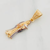 Dije Santa Muerte 2.65g / 1 1/4 in Tres Oros 18K