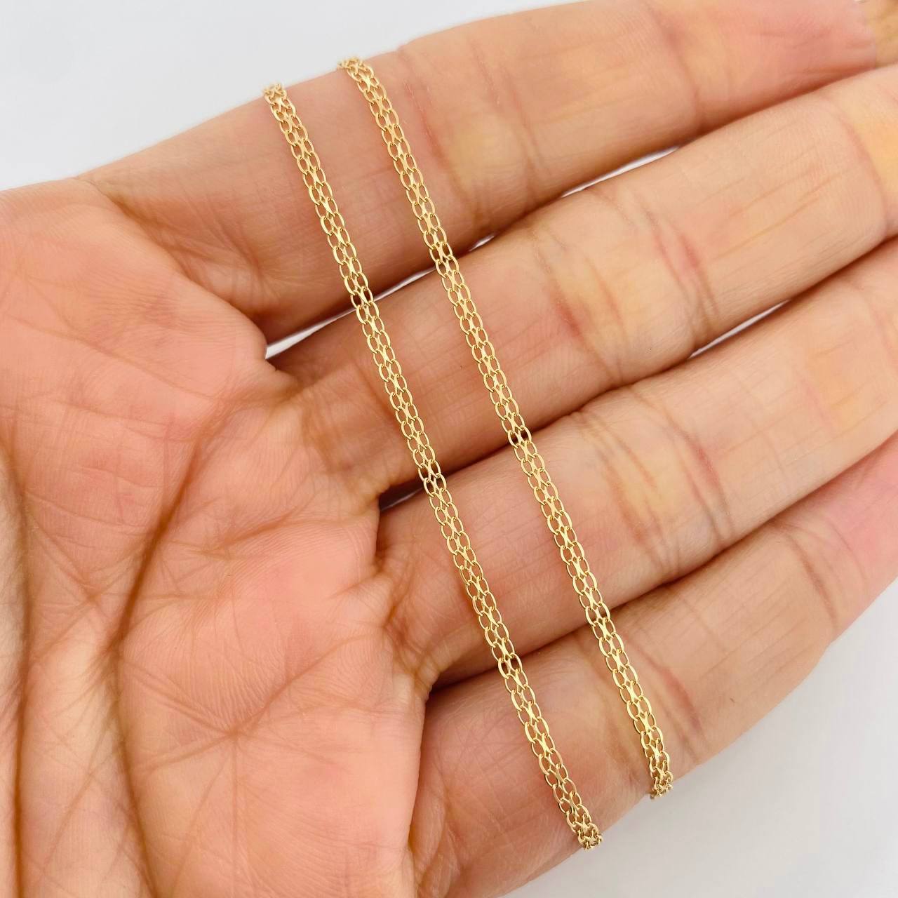 Cadena China 2.25g / 20 in / 1.73mm Oro Amarillo 18K