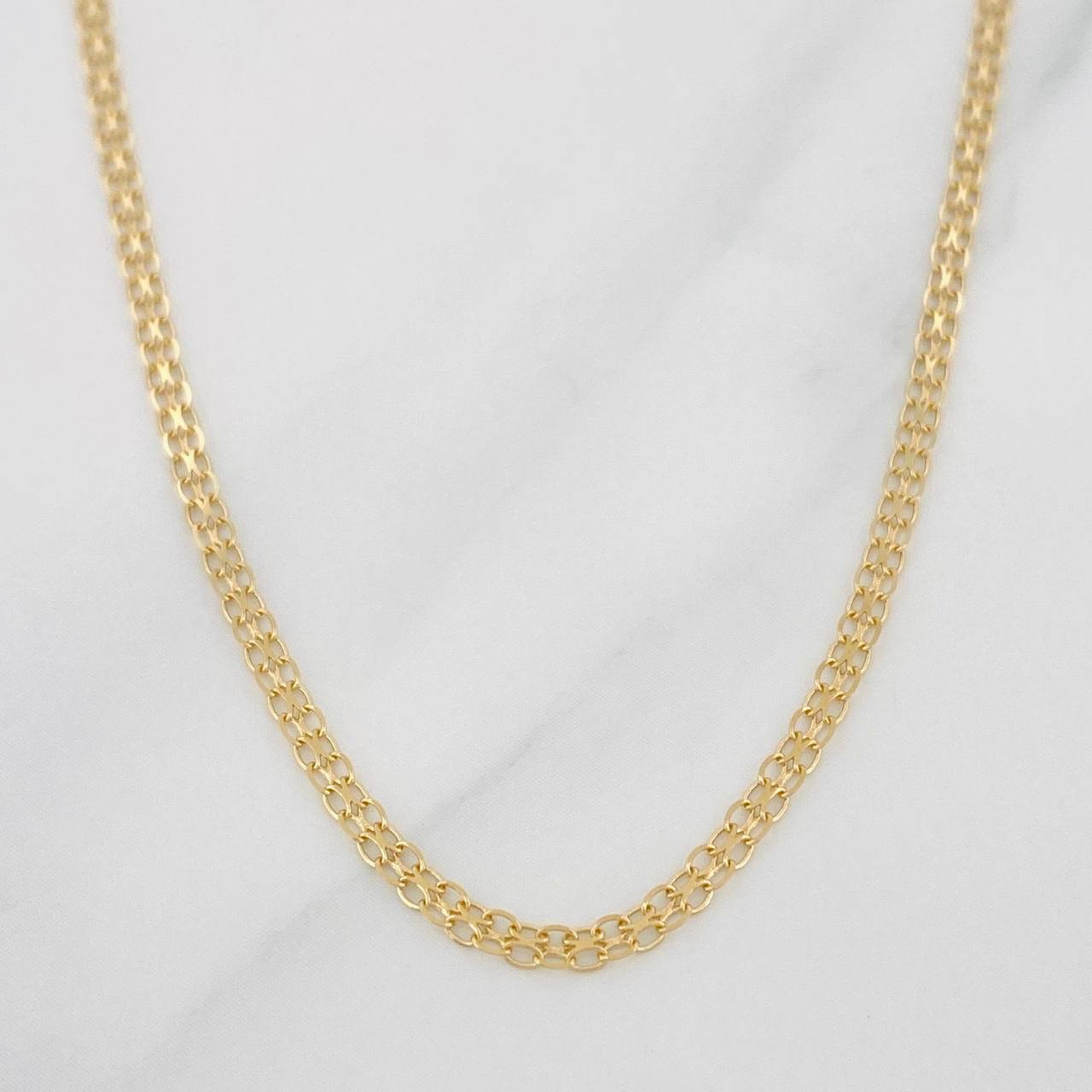 Cadena China 2.25g / 20 in / 1.73mm Oro Amarillo 18K