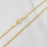 Cadena China 2.25g / 20 in / 1.73mm Oro Amarillo 18K