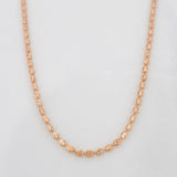 Half Moon Military Chain 4.8g / 16 in / 2mm 18K Rose Gold
