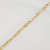 Figaro Bracelet 1.1g / 7 3/4 in / 2.19mm Yellow Gold 18K