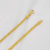 Pulso China 1.35g / 7 1/2 in / 2.22mm Oro Amarillo 18K