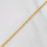 Cuban Links Bracelet 1.1g / 7 3/4 in / 2.46mm Yellow Gold 18K