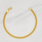 Cuban Links Bracelet 2.15g / 7 1/2 in / 2.57mm Yellow Gold 18K