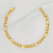 Figaro Bracelet 2.8g / 7 in / 4.46mm Yellow Gold 18K