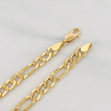 Figaro Bracelet 4.75g / 8 1/4 in / 5.91mm Yellow Gold 18K