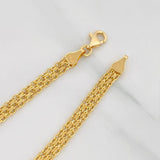 China Bracelet 3.1g / 7 1/2 in / 3.91mm Yellow Gold 18K