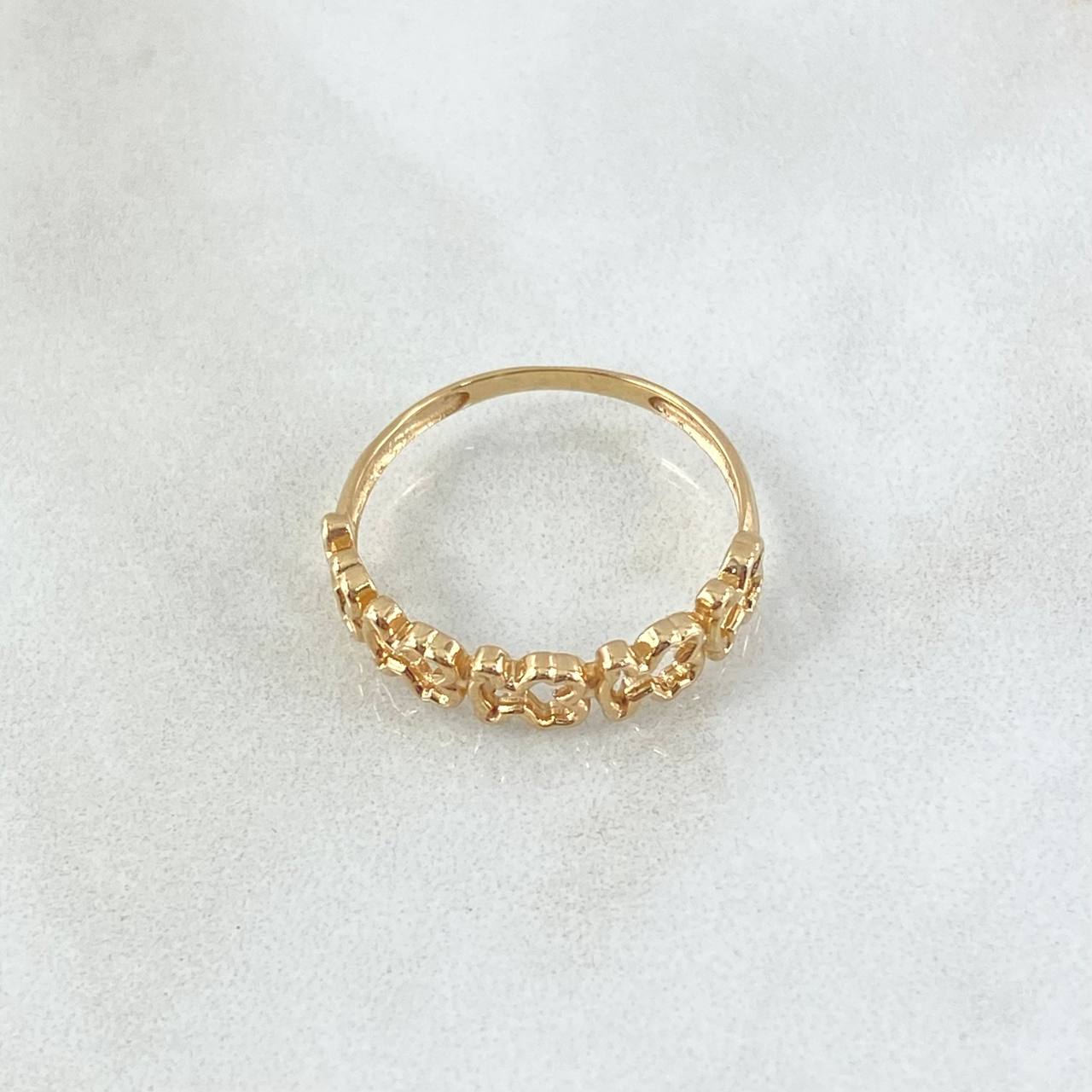 TS Bear Ring Silhouette 1.6gr / Size 6 1/4 / Smooth 18K Yellow Gold