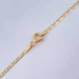 Cadena Escalera Plana 2.55gr / 17 3/4 in / Tres Oros +3 18K $