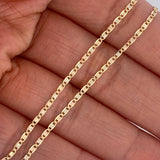 Cadena Escalera Plana 2.5gr / 23 1/2 in / Tres Oros +3 18K $