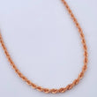 Cadena Lazo 7gr / 23 1/2 in / Oro Rosa +3 18K $
