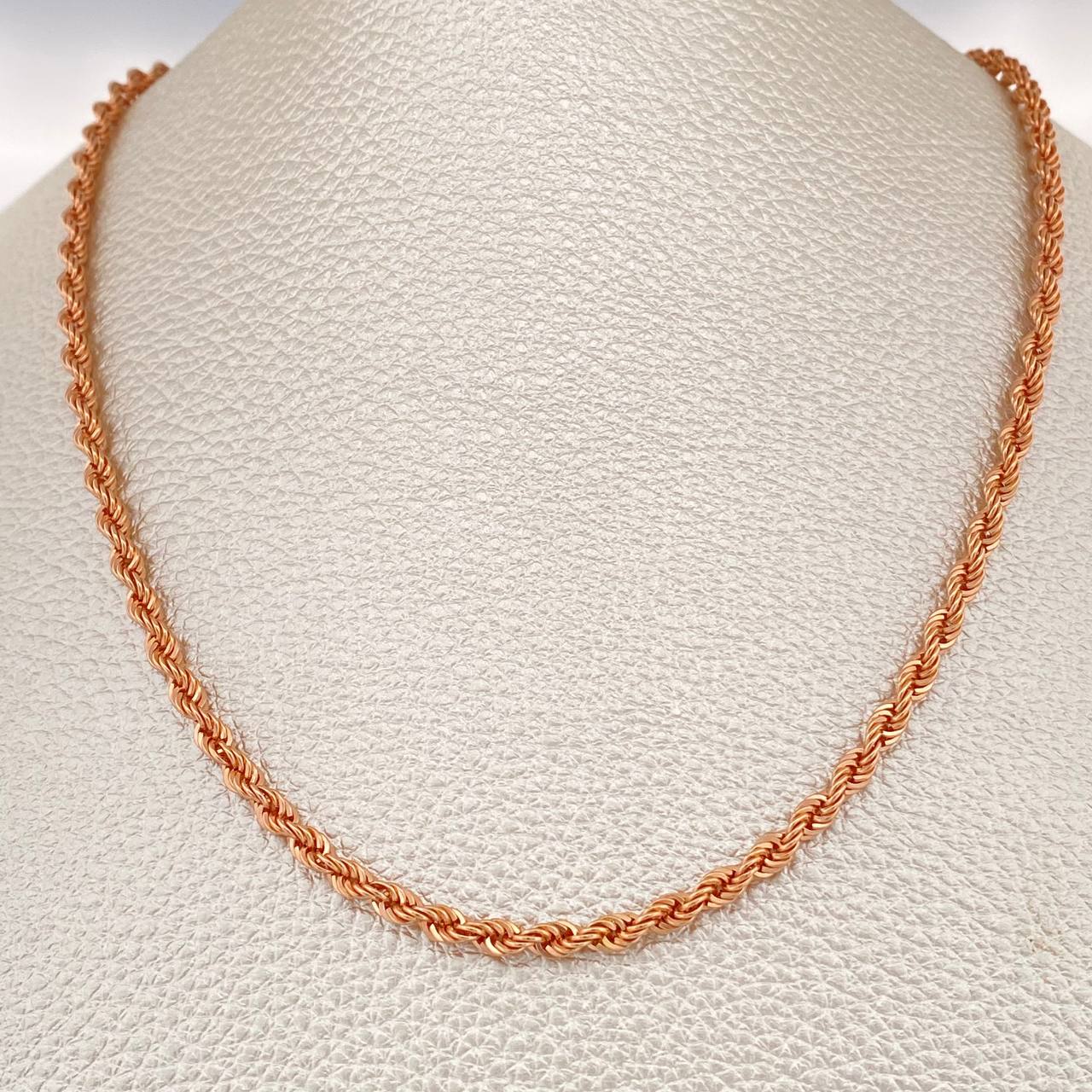 Cadena Lazo 7.2gr / 23 1/2 in / Oro Rosa +3 18K $