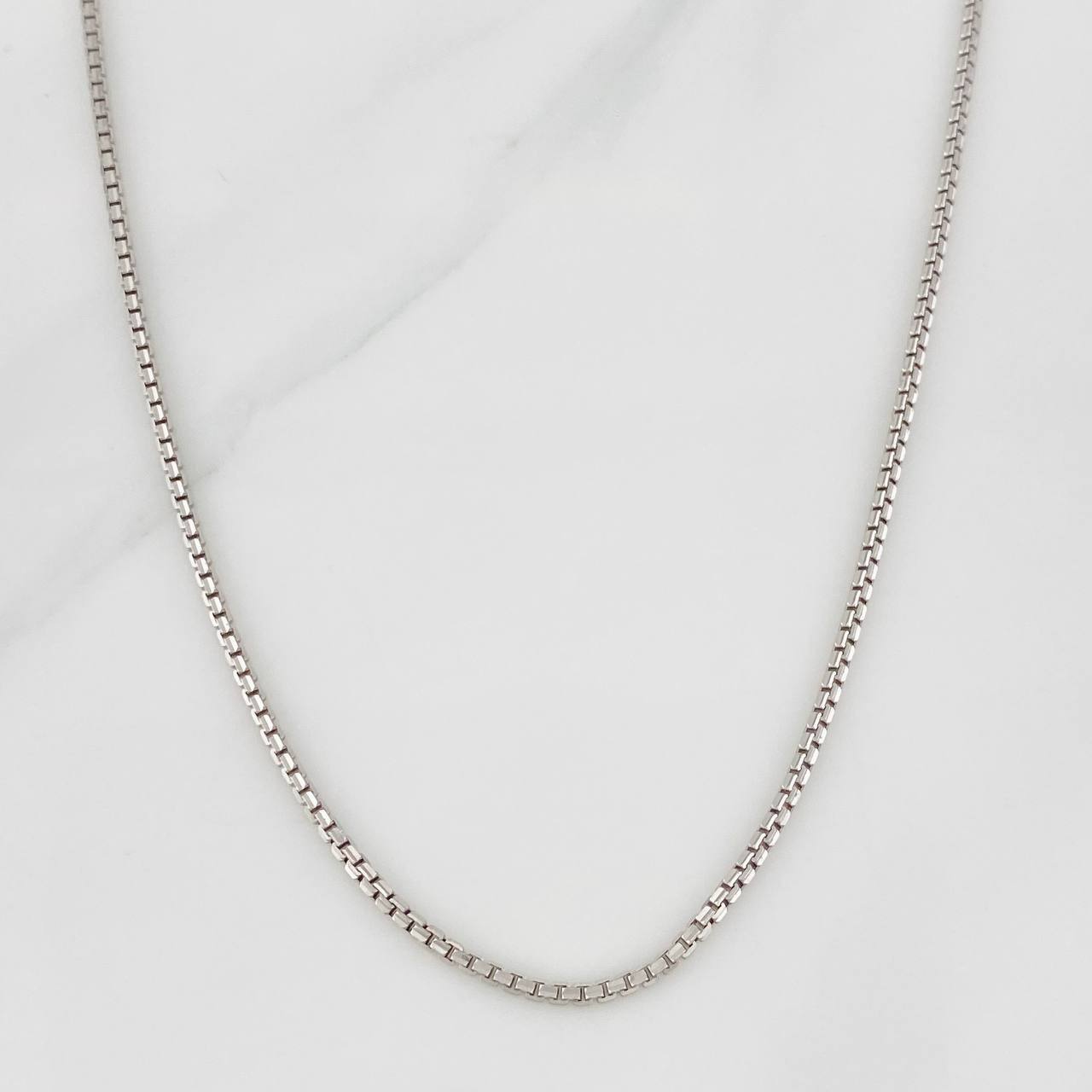 Cadena Veneciana 17.75g / 24 in / 1.98mm Oro Blanco 18K