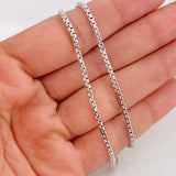 Cadena Veneciana 17.75g / 24 in / 1.98mm Oro Blanco 18K