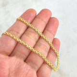 Cadena China 4.6gr / 19 3/4 in / 3.3mm Oro Amarillo +1 18K