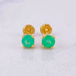 Topos Cuatro Garras Esmeraldas 94pts 1.8g / in / 4.8mm Oro Amarillo 18K