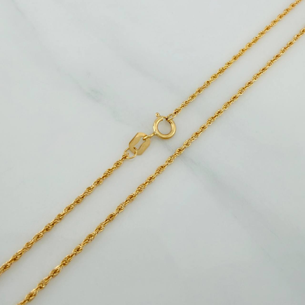 Set Cadena Lazo + Dije Oso / 1,25gr / 17 3/4 in Oro Amarillo 18K