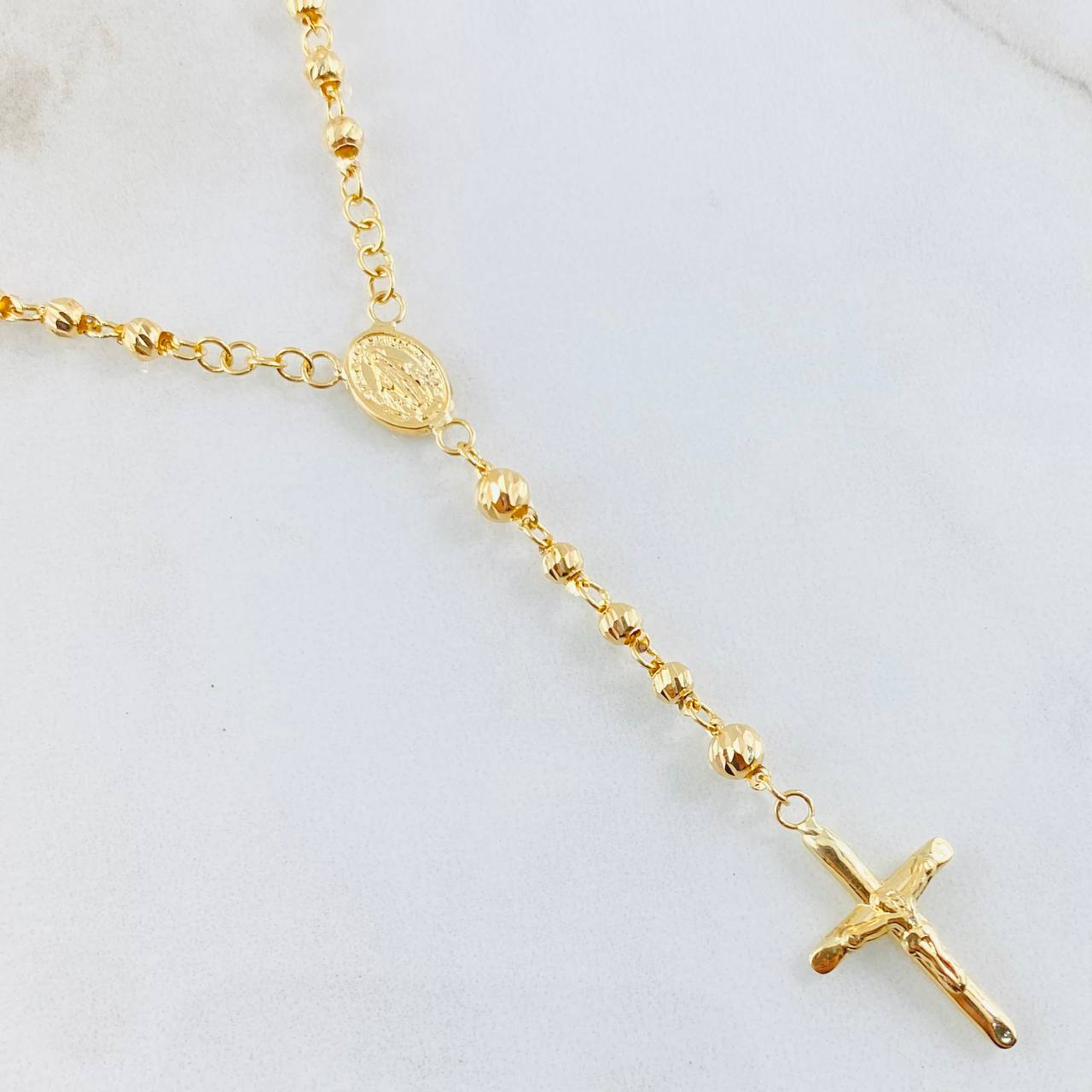 Miraculous Virgin Rosary 7gr / 17 3/4 in / 18K Yellow Gold *
