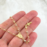 Miraculous Virgin Rosary 6.2gr / 19 3/4 in / Three 18K Golds *
