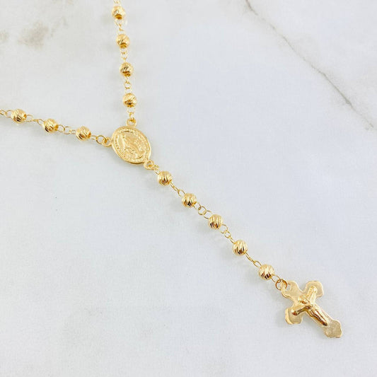 Miraculous Virgin Rosary 9.25gr / 23 1/2 in / 18K Gold