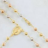 Miraculous Virgin Rosary 9.45gr / 23 1/2 in / Three 18K Golds *