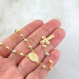 Miraculous Virgin Rosary 9.45gr / 23 1/2 in / Three 18K Golds *