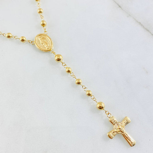 Miraculous Virgin Rosary 9.05gr / 21 3/4 in / 18K Gold