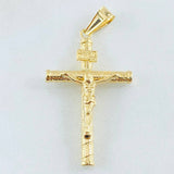 Dije Cruz Cristo 1.95gr / 1 3/4 in / Oro Amarillo 18K