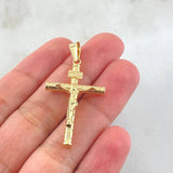 Pendant Cross Christ 1.7gr / 1.8in / 18K Gold