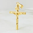 Dije Cruz Cristo 1.95gr / 1 3/4 in / Oro Amarillo 18K