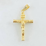 Dije Cruz Cristo 1.2gr / 1 1/2 in / Oro Amarillo 18K