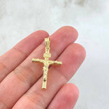 Dije Cruz Cristo 1.2gr / 1 1/2 in / Oro Amarillo 18K