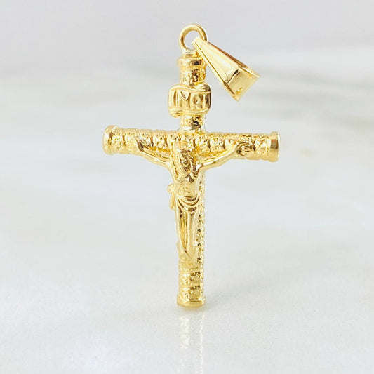 Pendant Cross Christ 1.25gr / 1.5in / 18K Gold