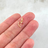 Dije Corazón 0.3gr / 1/2 in / Oro Amarillo 18K *