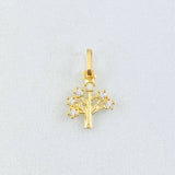 Dije Arbol 0.4gr / 1/2 in / Oro Amarillo 18K