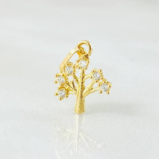 Pendant Tree 0.4gr / 1/2 in / 18K Gold