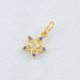Pendant Five-Petal Flower 0.5gr / 0.5in / 18K Gold