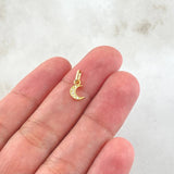 Dije Luna 0.3gr / 1/2 in / Oro Amarillo 18K