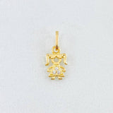Dije Niña 0.35gr / 1/2 in / Oro Amarillo 18K *