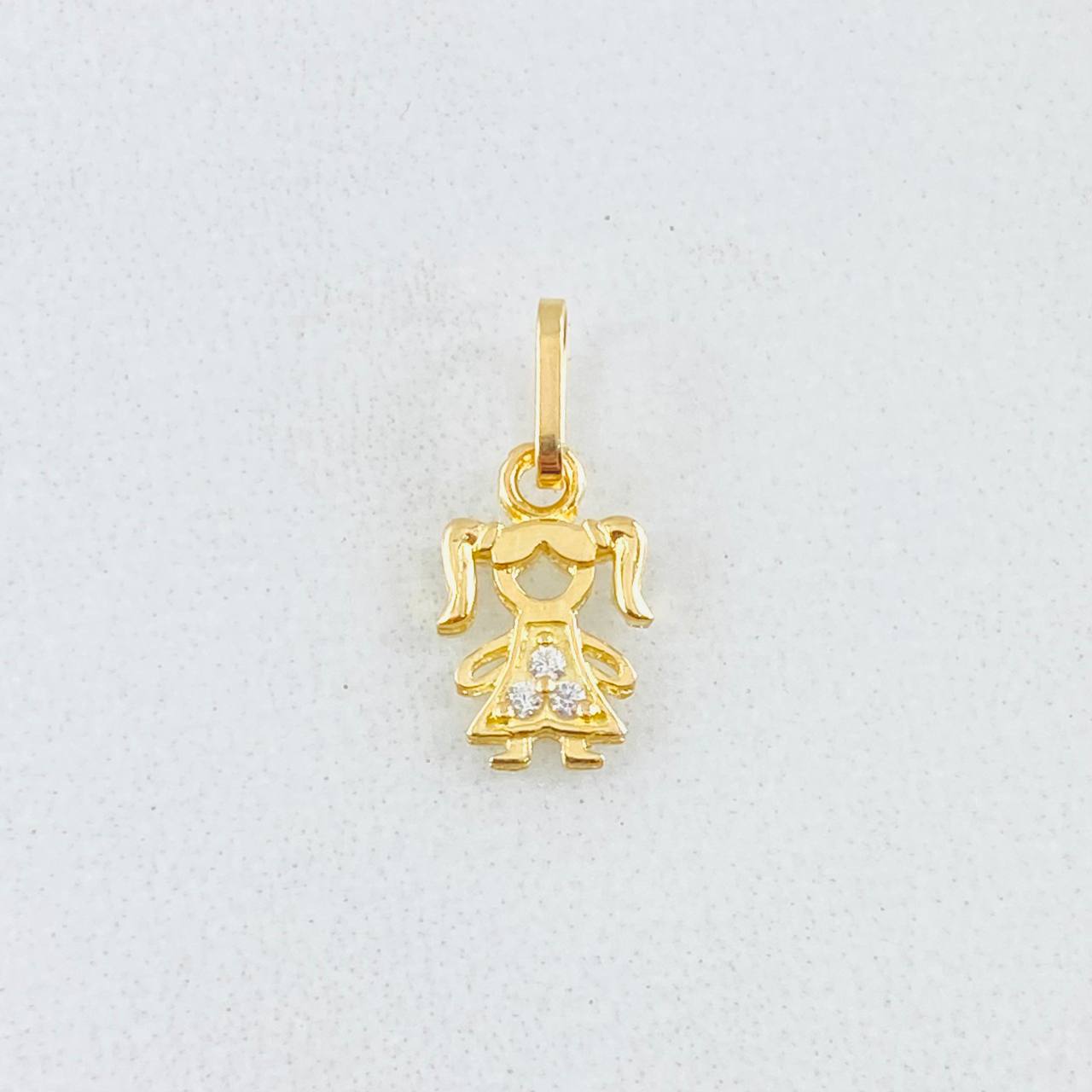 Pendant Girl 0.35gr / 1/2 in / 18K Gold