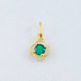 Pendant Flower Silhouette 0.35gr / 1/2 in / 18K Gold