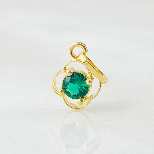 Pendant Flower Silhouette 0.35gr / 1/2 in / 18K Gold