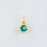 Dije Piedra 0.3gr / 1/2 in / Oro Amarillo 18K