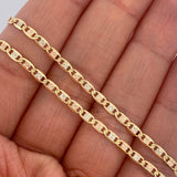 Cadena Escalera Plana 7.25gr / 23 3/4 in / Tres Oros +3 18K $