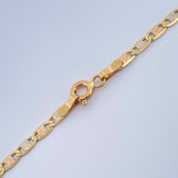 Cadena Escalera Plana 7.25gr / 23 3/4 in / Tres Oros +3 18K $